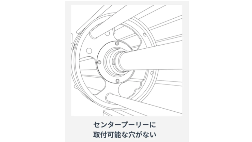 センタープーリー取付穴がないイメージ画像